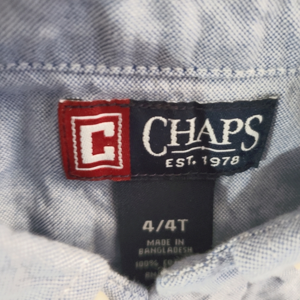Boys button down jean shirt